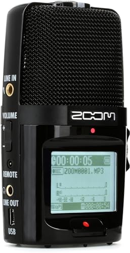 Zoom H2n Stereo/Surround-Sound Portable Recorder, 5 Built-In...